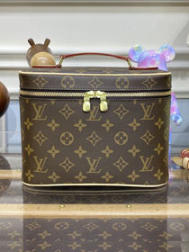 Louis vuitton original monogram nice BB cosmetic case M42265 