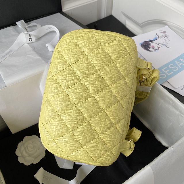 CC original grained calfskin medium backpack AS4059 yellow