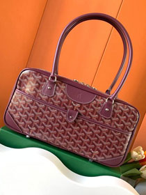 Goyard original canvas baguette bag GY0100 burgundy