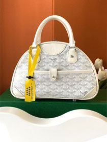 Goyard original canvas small bowling bag GY0098 white