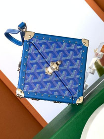 Goyard original canvas de trunk bag GY0104 blue