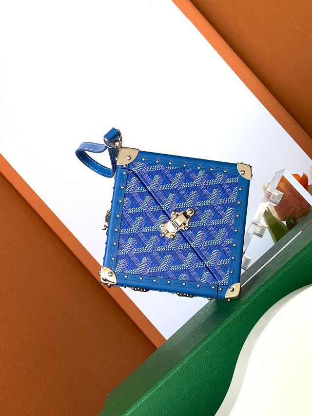 Goyard original canvas de trunk bag GY0104 blue