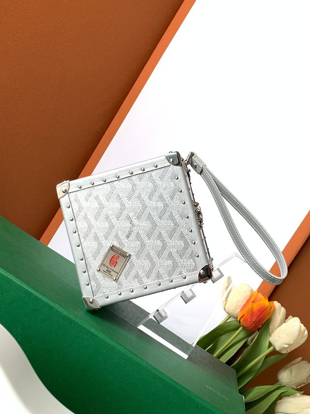 Goyard original canvas de trunk bag GY0104 silver