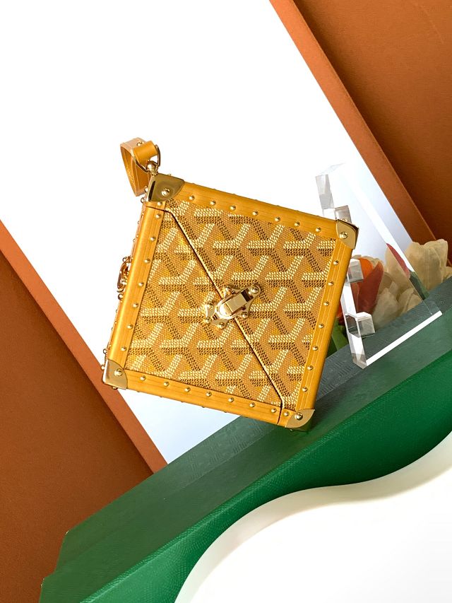 Goyard original canvas de trunk bag GY0104 yellow