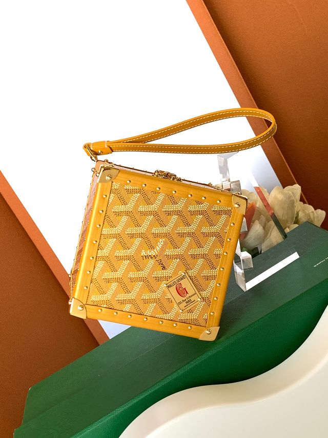 Goyard original canvas de trunk bag GY0104 yellow