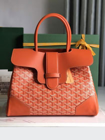 Goyard original canvas saigon tote bag GY0106 orange