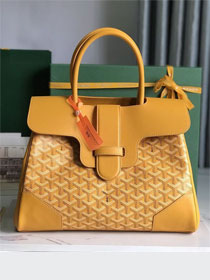 Goyard original canvas saigon tote bag GY0106 yellow