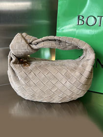 BV original suede calfskin mini jodie bag 651876 taupe