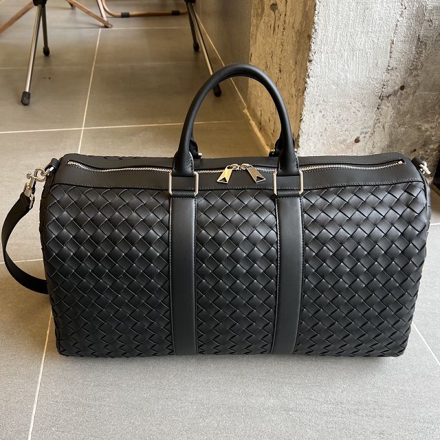 BV original calfskin medium duffle bag 650066 black