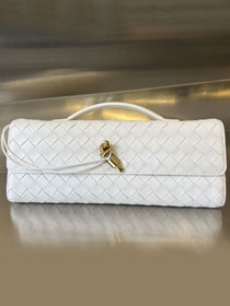 BV original lambskin andiamo long clutch 741511 white