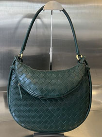 BV original lambskin medium gemelli shoulder bag 764281 emerald green