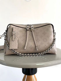 Louis vuitton original mahina leather hand it all PM M24255 grey