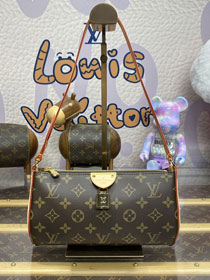 Louis vuitton original monogram canva pochette tirette M47123