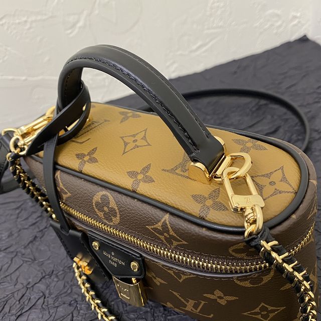 Louis vuitton original monogram canvas vanity chain pouch M47125