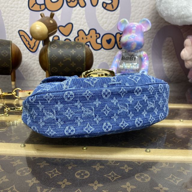 Louis vuitton original monogram denim sunset bag M46829 blue