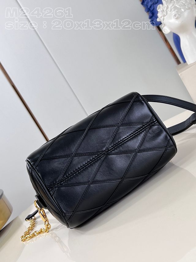 Louis vuitton original lambskin speedy 20 M24261 black