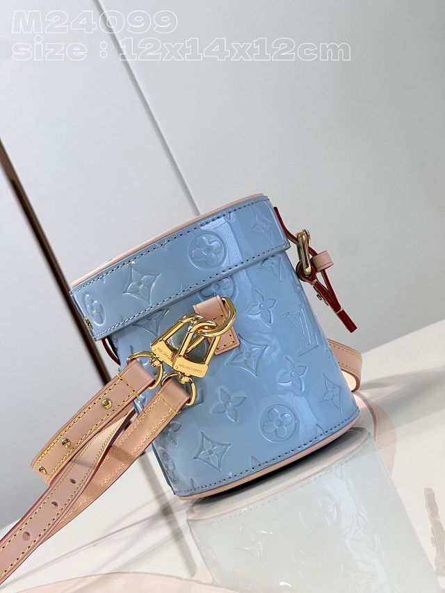 Louis vuitton original vernis leather astor bag M24099 blue