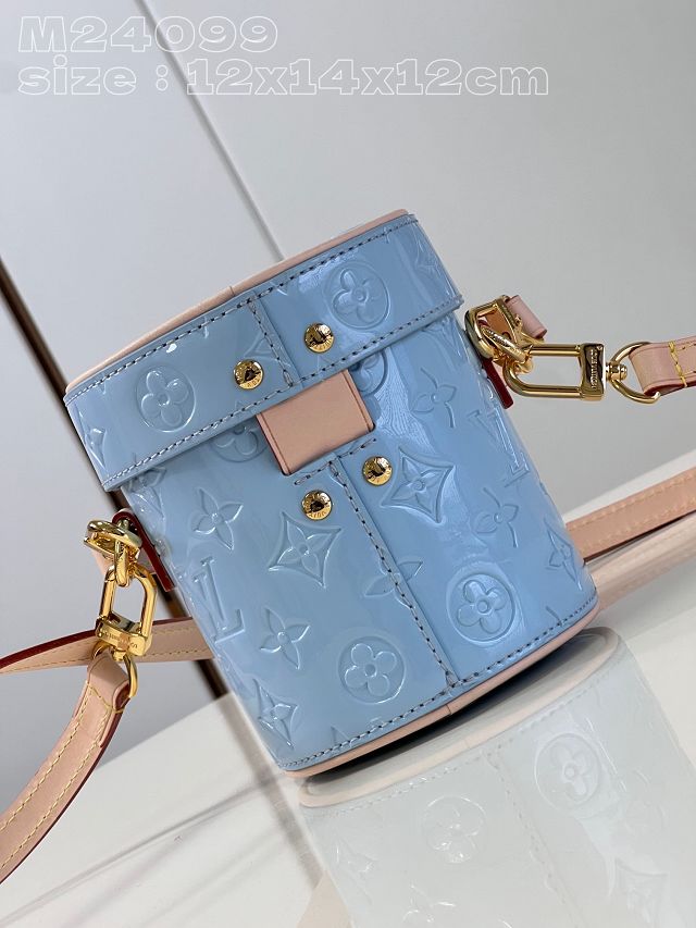 Louis vuitton original vernis leather astor bag M24099 blue