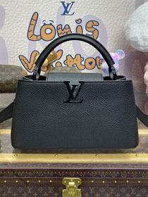 Louis vuitton original calfskin capucines east west BB M27185 black