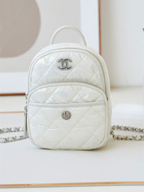 CC original nylon neige mini backpack AS4366 white