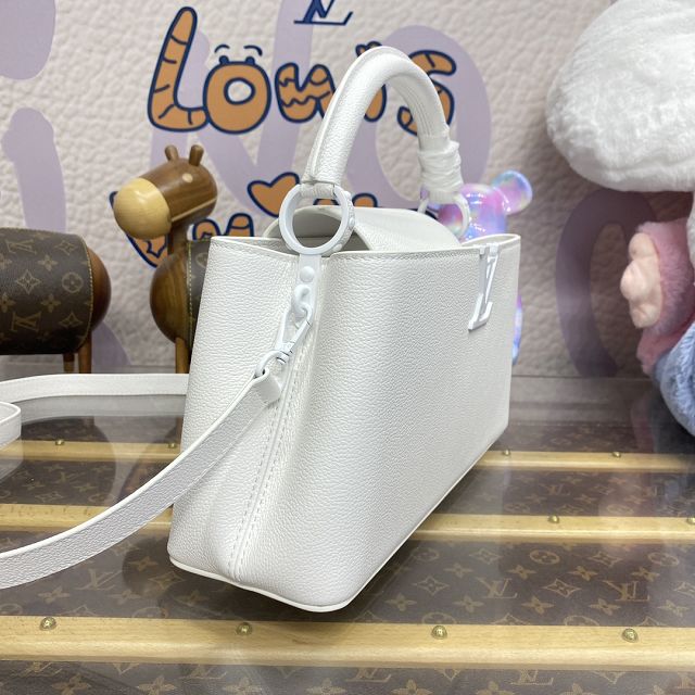 Louis vuitton original calfskin capucines east west MM M23948 white