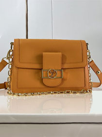 Louis vuitton original calfskin dauphine soft MM M25048 orange