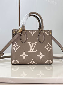 Louis vuitton original calfskin onthego BB M47054 grey