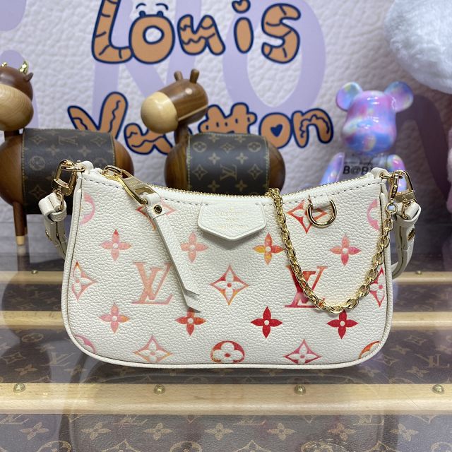 Louis vuitton original calfskin easy pouch M83448 pink