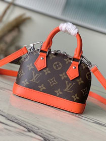 Louis vuitton original monogram canvas nano alma M83205 orange