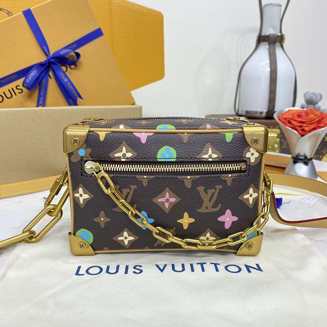 Louis vuitton original monogram craggy mini soft trunk M25132 brown