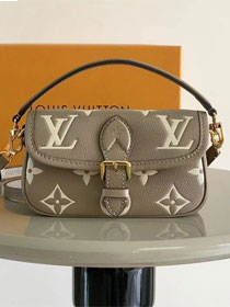 Louis vuitton original calfskin nano diane M83300 grey