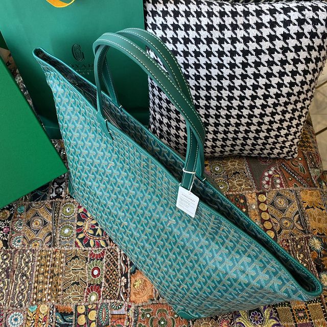Goyard original canvas artois GM bag GY0107 green
