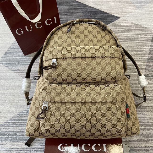 GG original canvas medium backpack 800265 beige