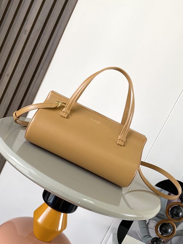 Loewe original calfskin clasp top handle bag A896W42 sahara