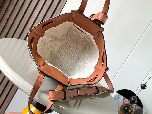 Loewe original grained calfskin mini hammock bag A538H11 brown