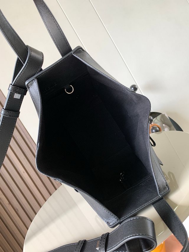 Loewe original grained calfskin small hammock bag A538H13 black