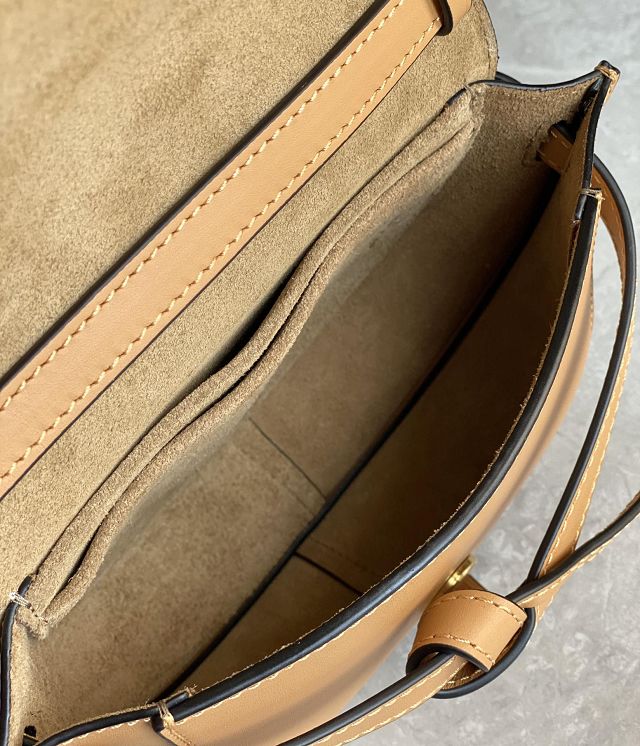 Loewe original calfskin mini gate dual bag A650N46 caramel