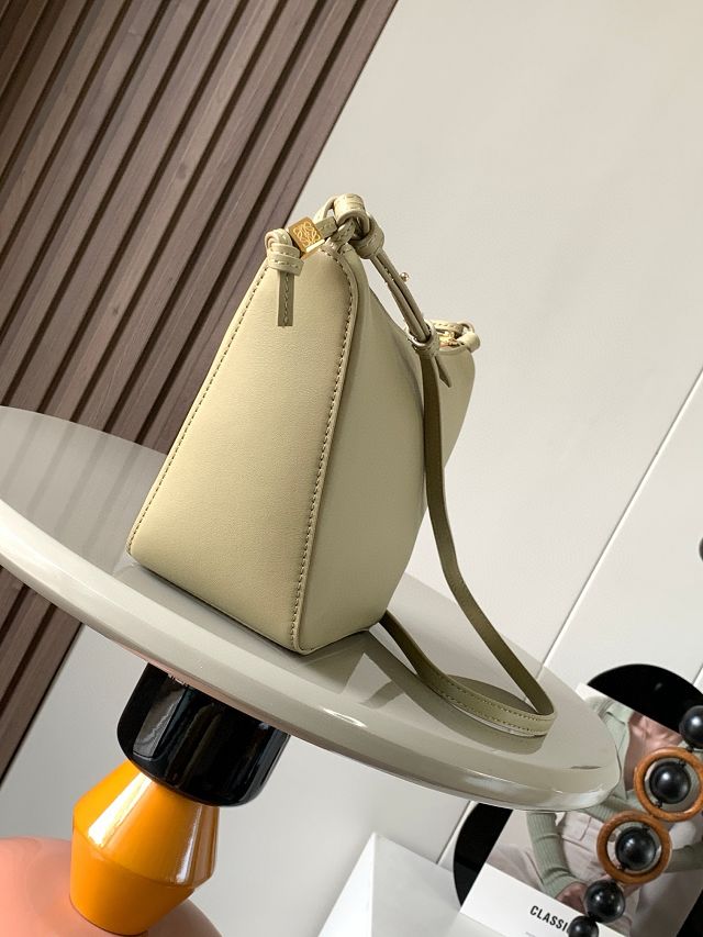 Loewe original calfskin mini hammock hobo bag A538G13 light yellow