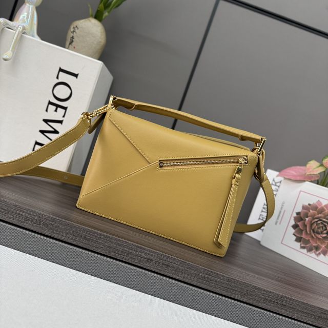 Loewe original calfskin small puzzle bag A510P60 yellow