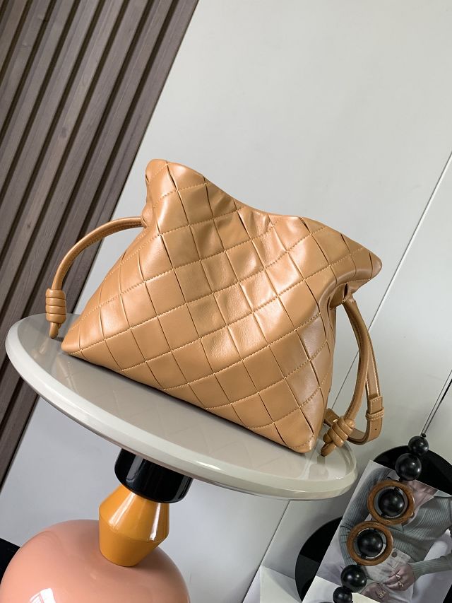 Loewe original lambskin medium flamenco clutch A411FC1 caramel