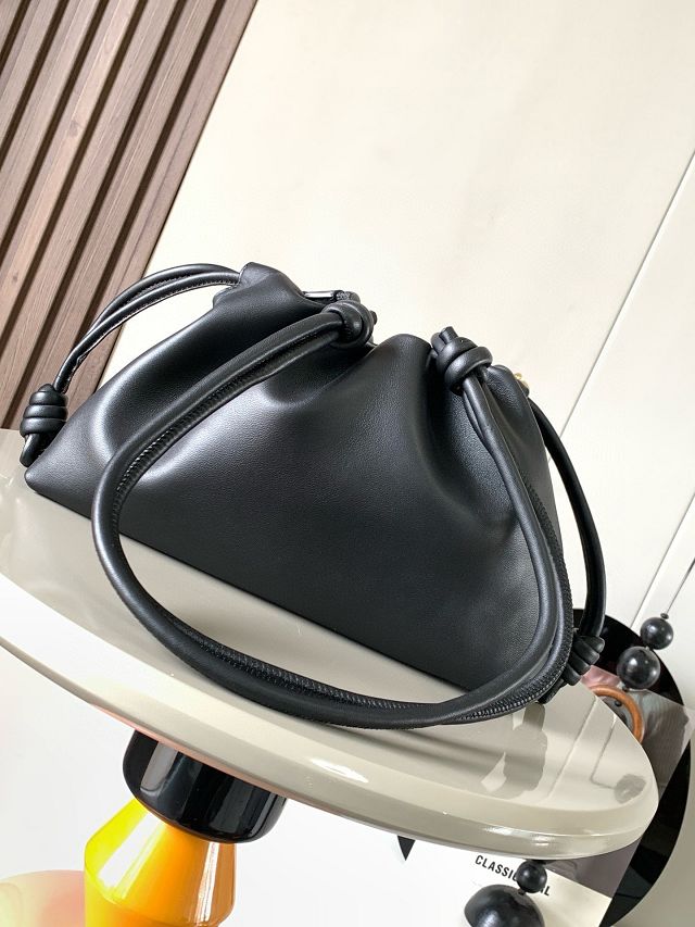 Loewe original lambskin medium flamenco purse A411FCR black