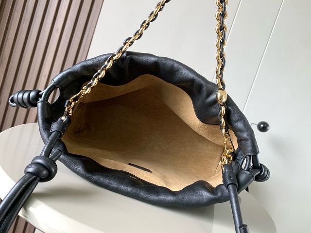 Loewe original lambskin medium flamenco purse A411FCR black