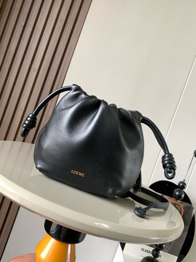 Loewe original lambskin mini flamenco purse A914CBP black