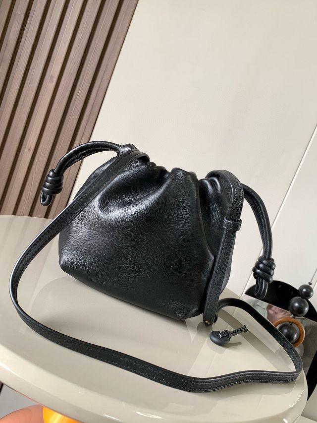 Loewe original lambskin mini flamenco purse A914CBP black