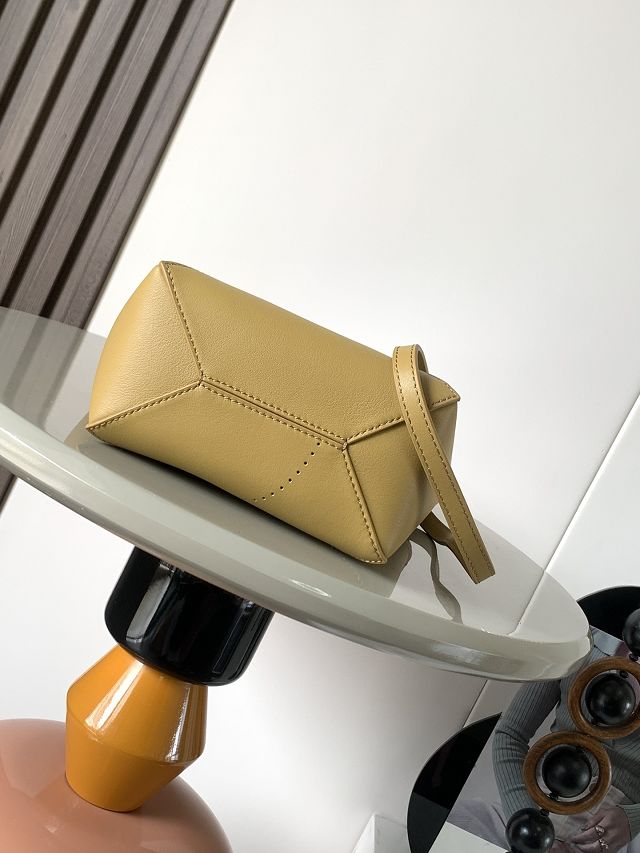 Loewe original calfskin mini puzzle fold tote A657V25 sahara