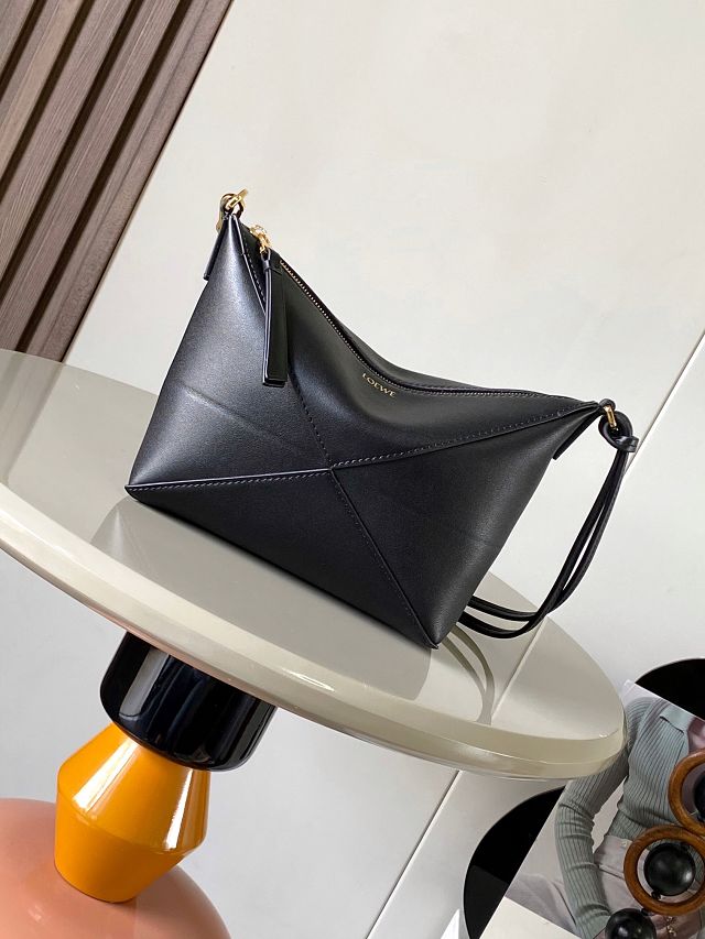 Loewe original calfskin puzzle fold pouch C510PT1 black