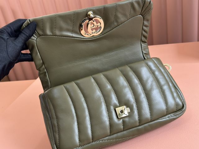 GG original lambskin milano mini top handle bag 806017 green