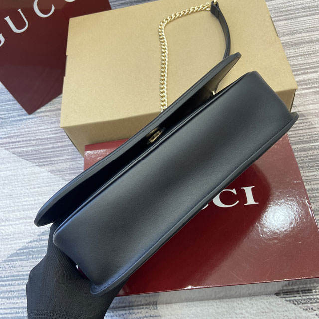 GG original calfskin blondie medium shoulder bag 815715 black