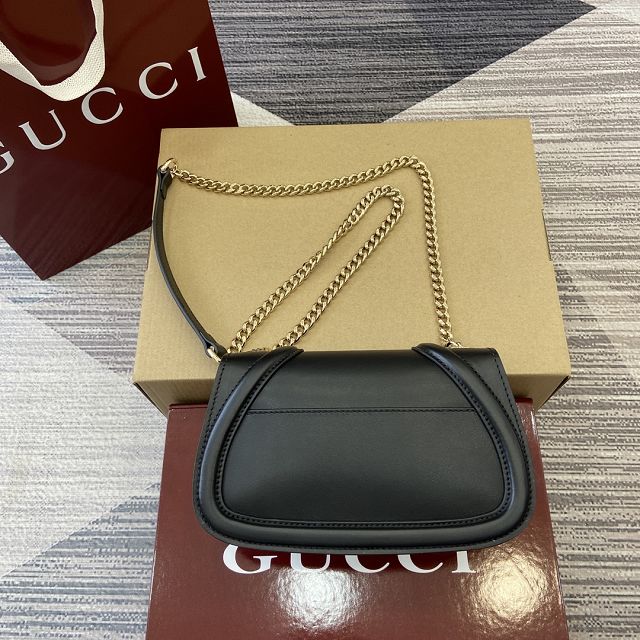 GG original calfskin blondie small shoulder bag 815711 black