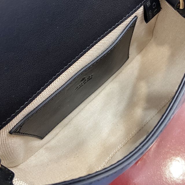GG original calfskin blondie small shoulder bag 815711 black